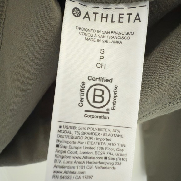 Athleta Small Sage Green With Ease Workout Wrap Top NWT - Picture 8 of 10